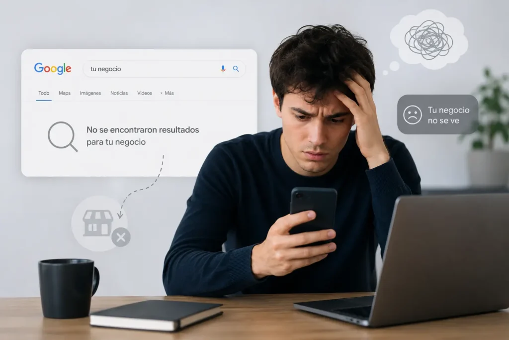 Negocio No Encontrado Ejemplo | Tu solución: páginas web para mi negocio en Quito