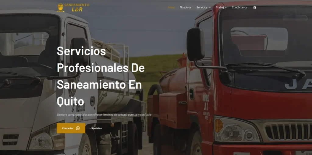 Proyecto de página de Saneamiento LyR